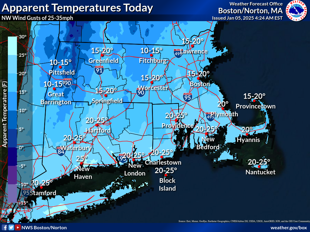 The latest New England NWS weather forecast for Wednesday PM/Thursday ...