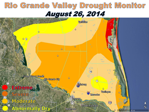 Rio Grande Valley/Deep South Texas Drought Conditions, August 26, 2014