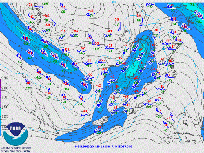250 mb chart, showing upper level disturbance moving into the South Texas Brush Country just before 7 PM CDT May9th