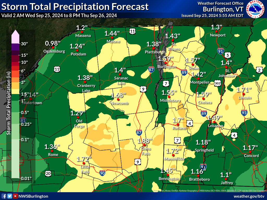 Daily Maps for 24 Hour Weather Reports