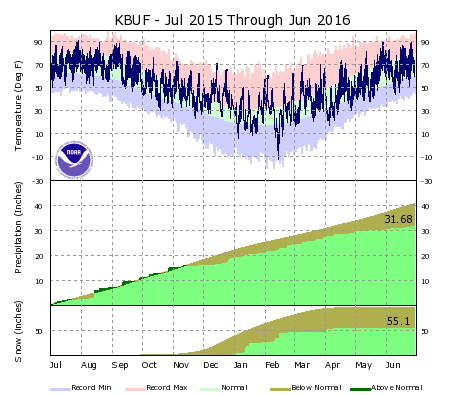 Buffalo Climate Graph