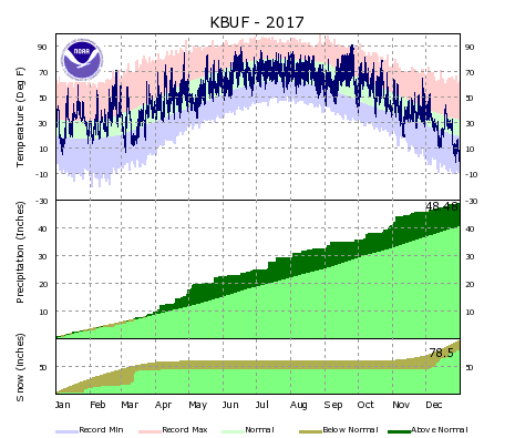 Buffalo Climate Graph