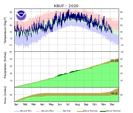 Buffalo Climate Graph