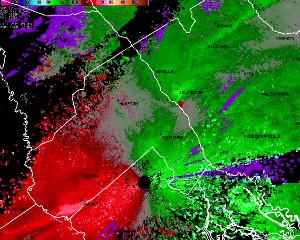 KCLX Storm-Relative Velocity image.