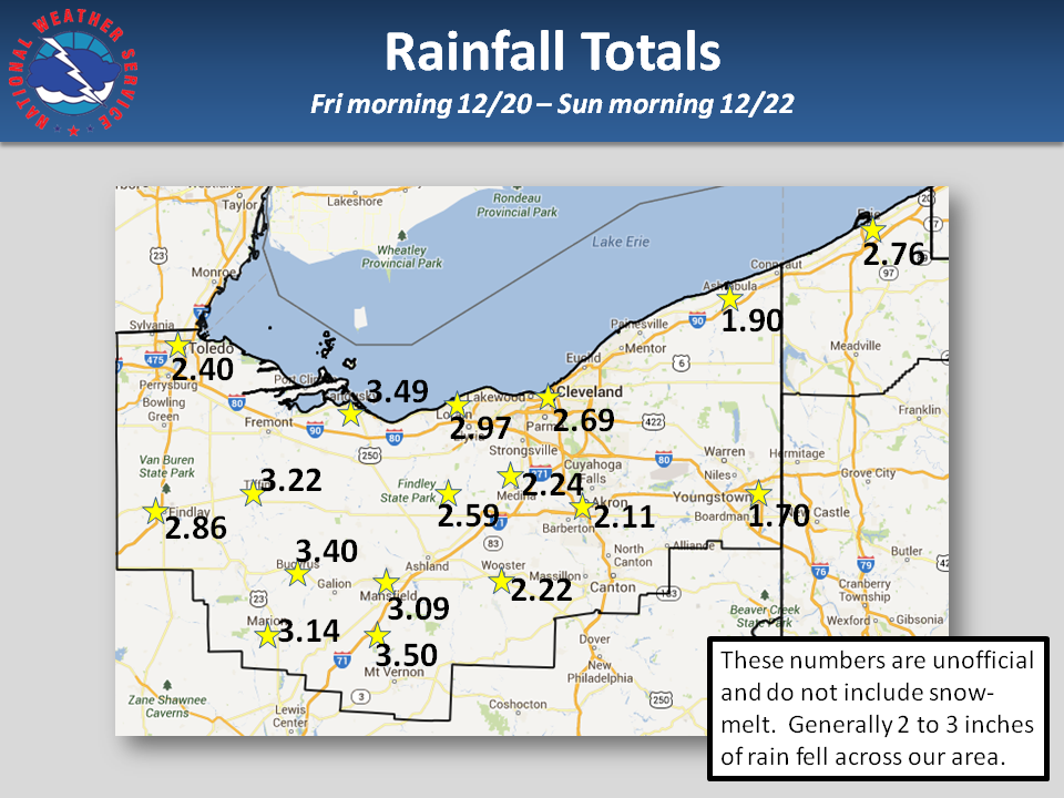 Rainfall from 12/20-12/22