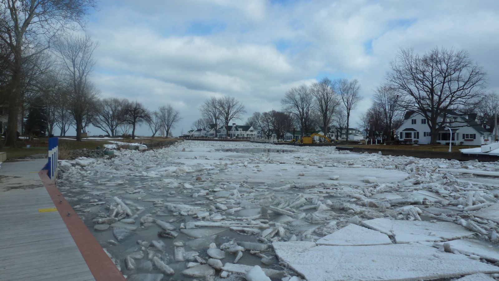 Vermilion River Ice from NWS ice jam flood survey