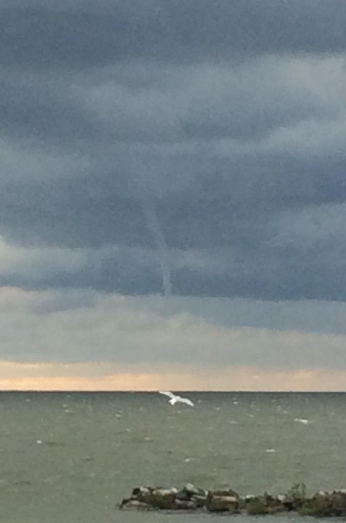 Waterspout sited near Lake View Park on Sept 12, 2015