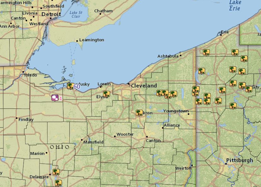 Map of Local Storm Reports from Sunday, June 5, 2016