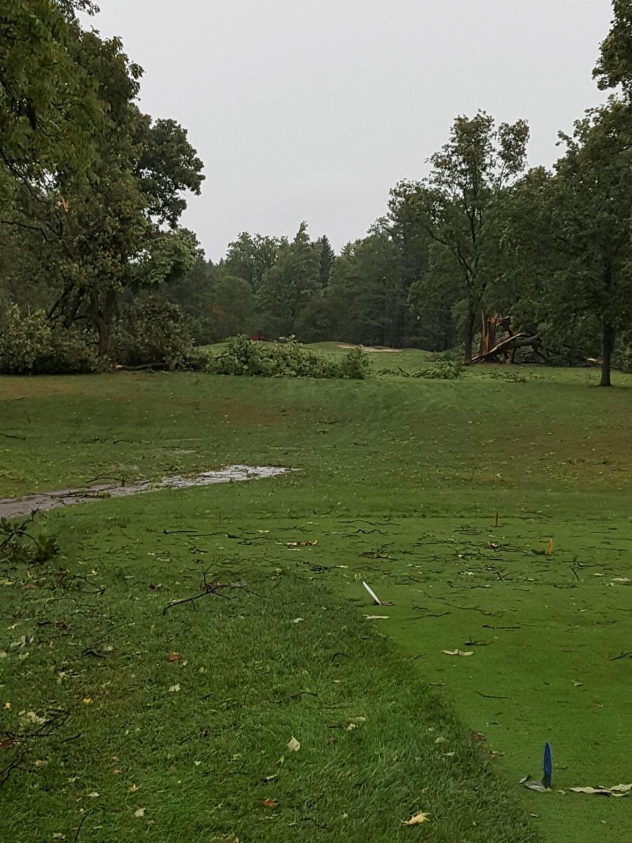 storm damage in Oberlin, OH September 10, 2016