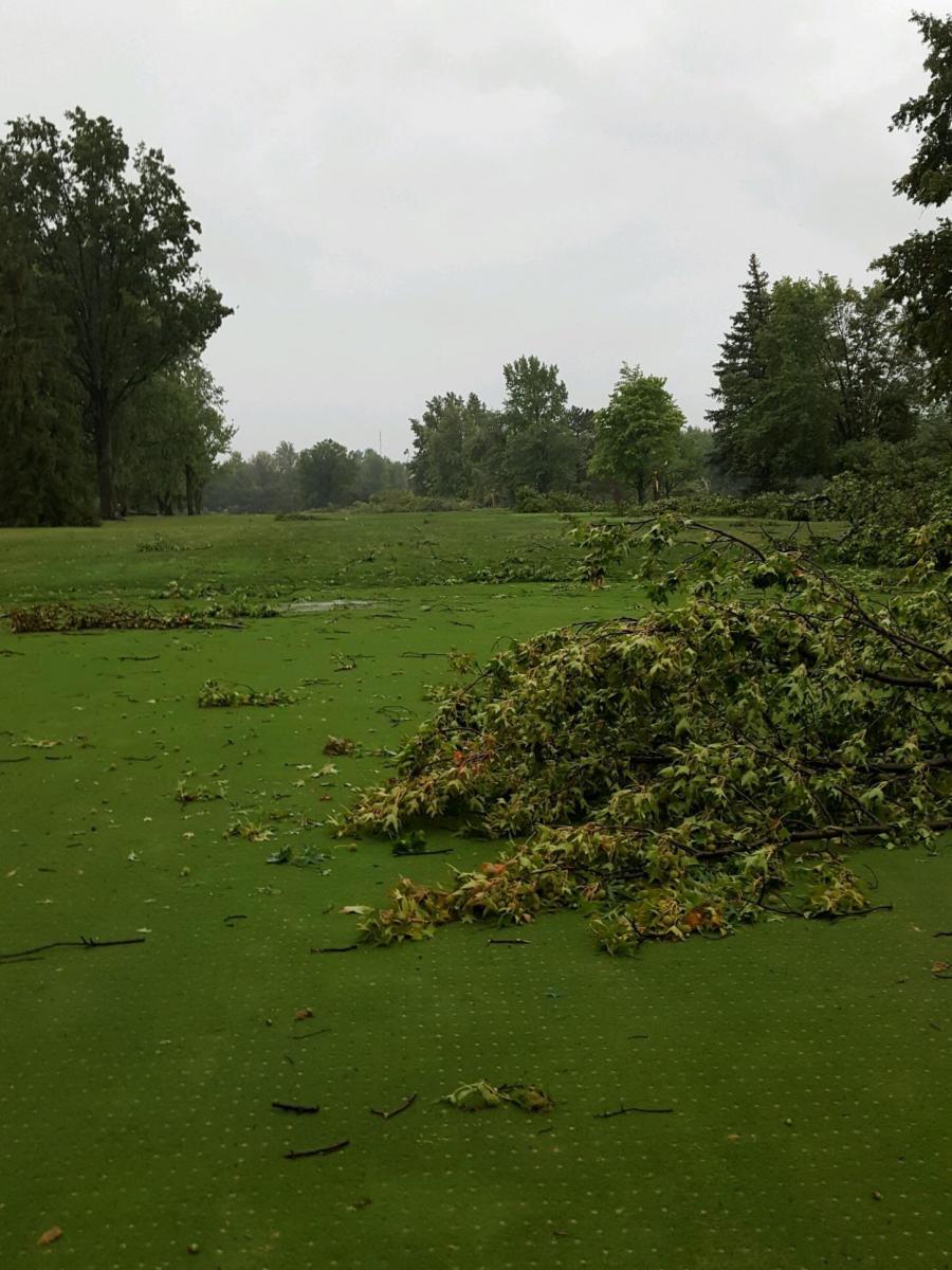 storm damage in Oberlin, OH September 10, 2016