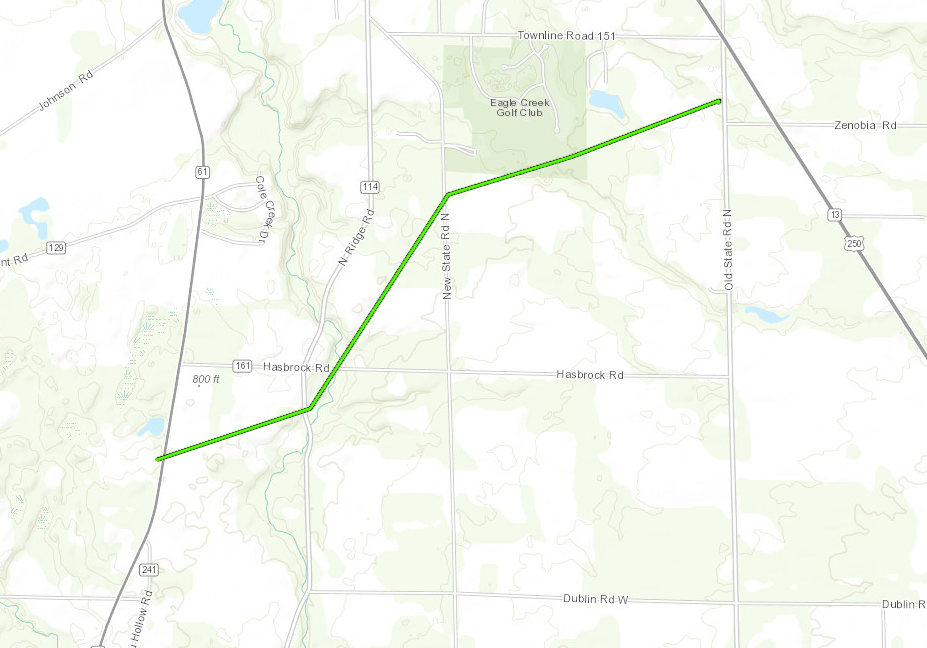 Map of the Norwalk Tornado Track as Described by the Above Public Information Statement