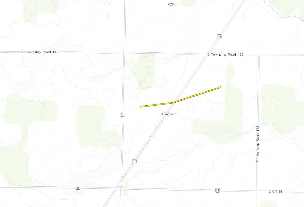 Map of the Republic Tornado Track as Described by the Above Public Information Statement