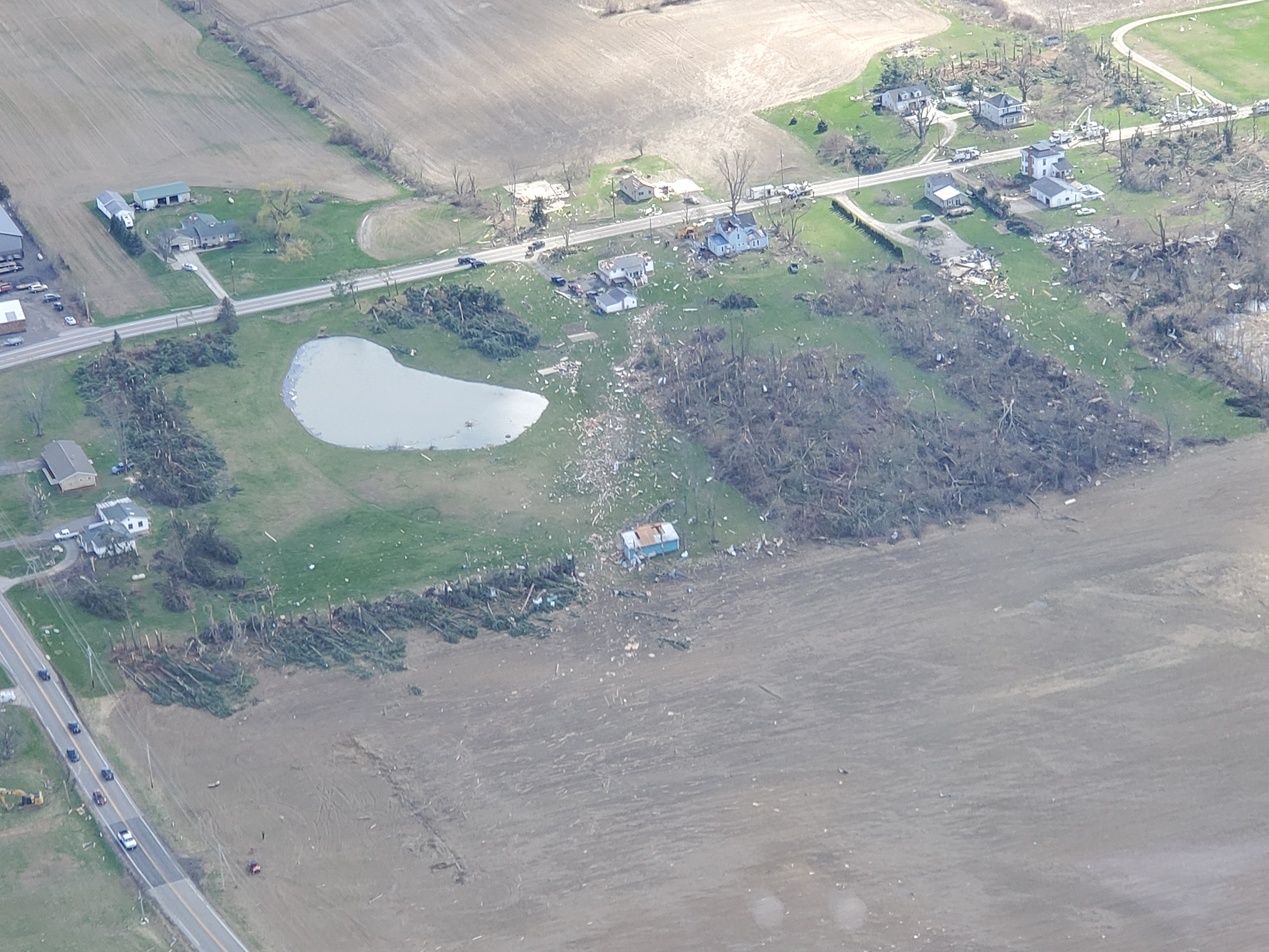 flyover photos courtesy of WEWS Brian Shaw Shelby, OH April 14, 2019
