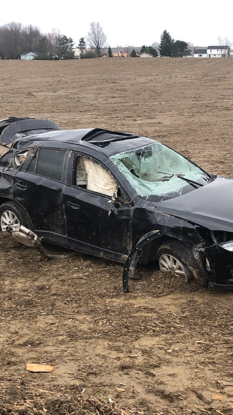 tornado damage near Shelby, OH April 14, 2019