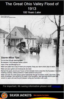 Great Ohio Valley Flood of 1913 Storm Tips Poster