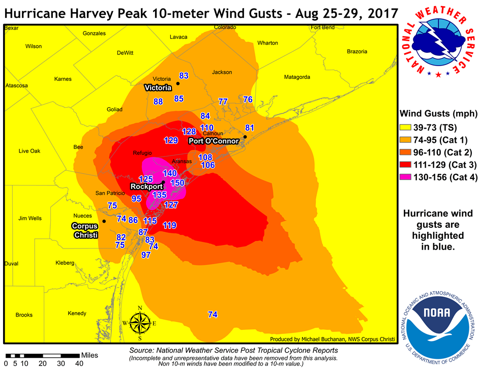 Major Hurricane Harvey - August 25-29, 2017