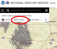 choose different radar data