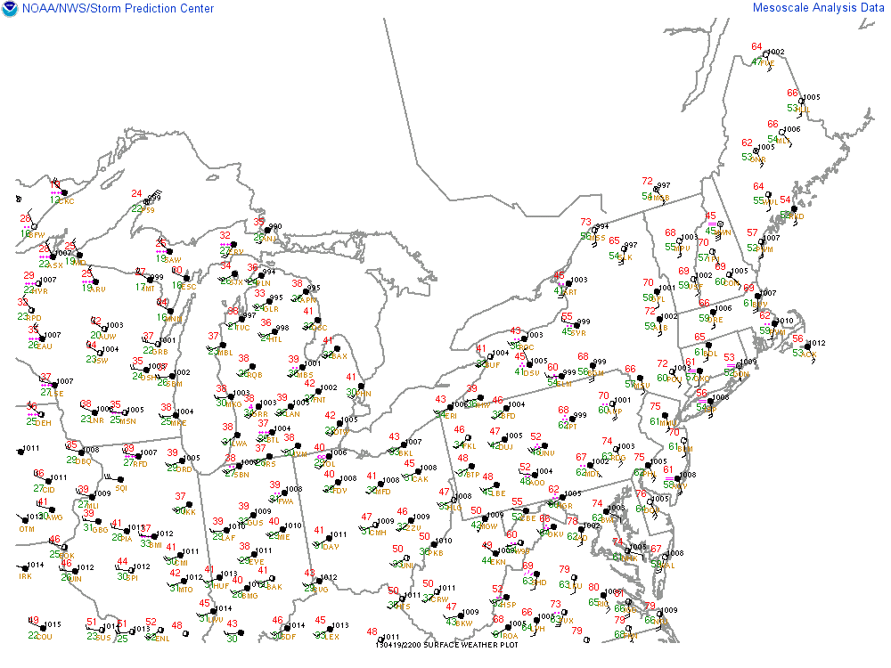 Surface Map 6:00 pm
