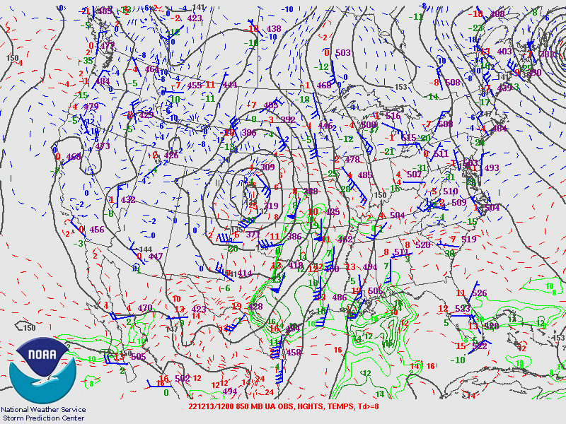 850mb Observations and Analysis Environment