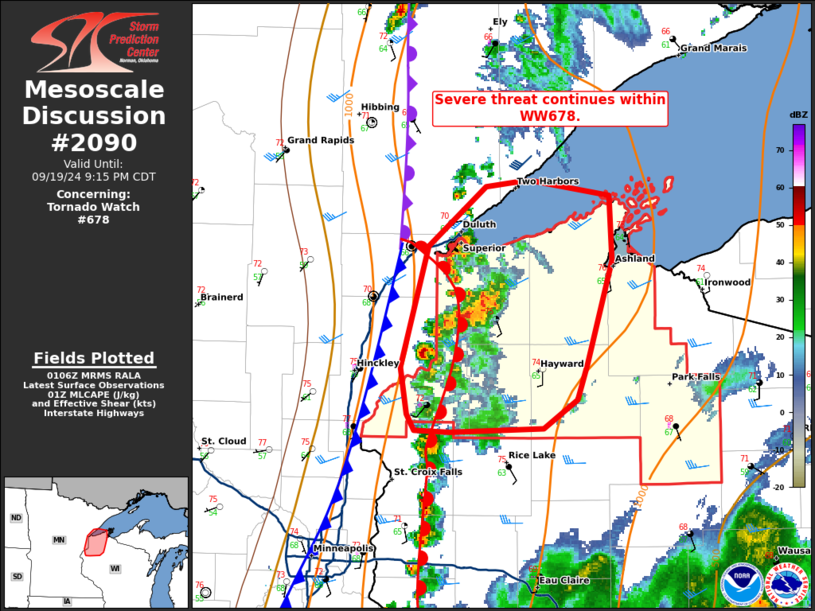 SPC Mesoscale Discussion #2090 808PM CDT