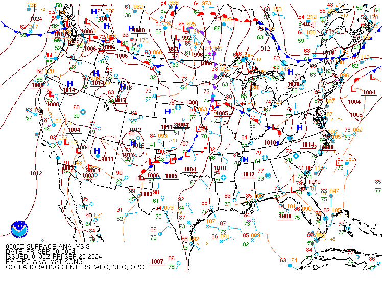 Surface Analysis 00 UTC September 20