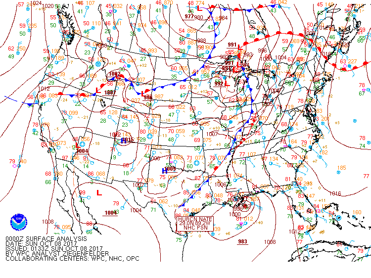 Surface Fronts 8pm