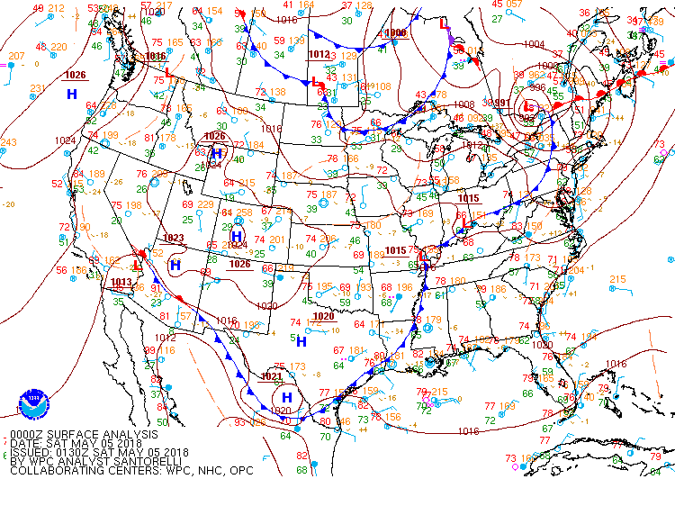 Surface Map 8pm