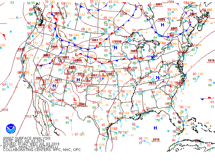 00Z Surface Map