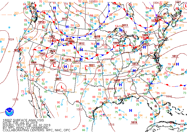 18Z Surface Map