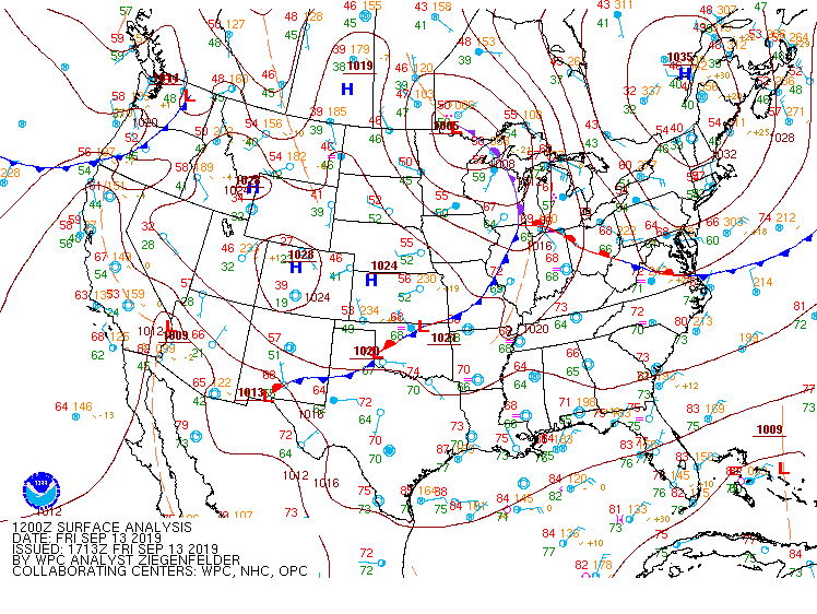 12Z Surface Map