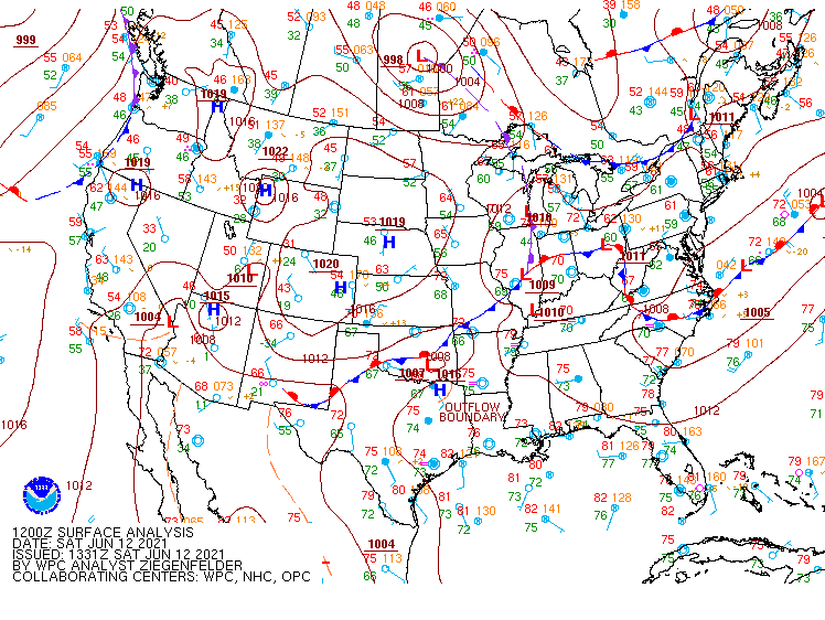 12Z Surface Map