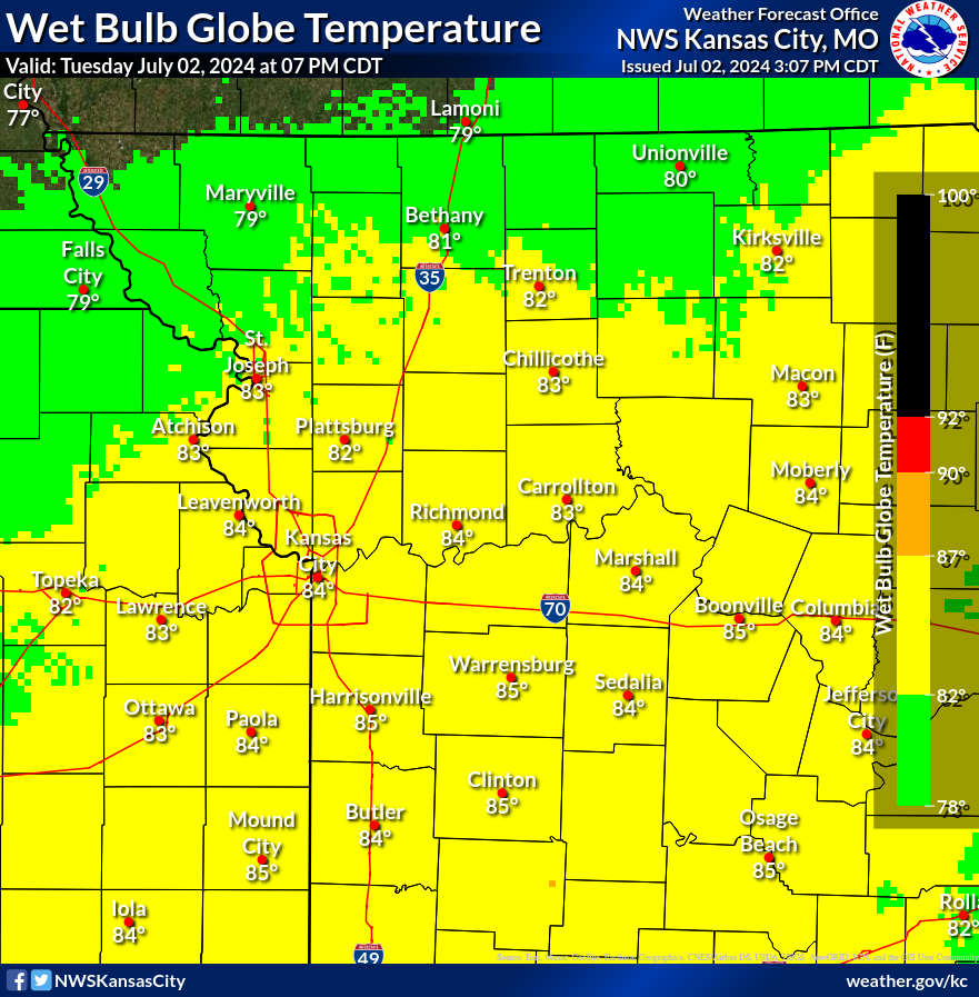 Wet Bulb Globe Temperature +4 Hours