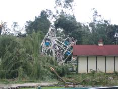 [ Ferris wheel destroyed in Helen. ]