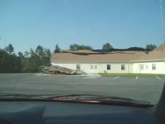 [ Damage to church in Fannin County ]