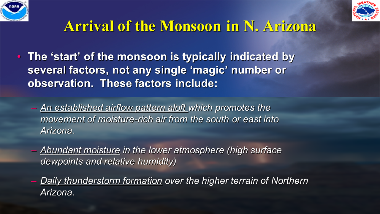 Northern Arizona Monsoon Season