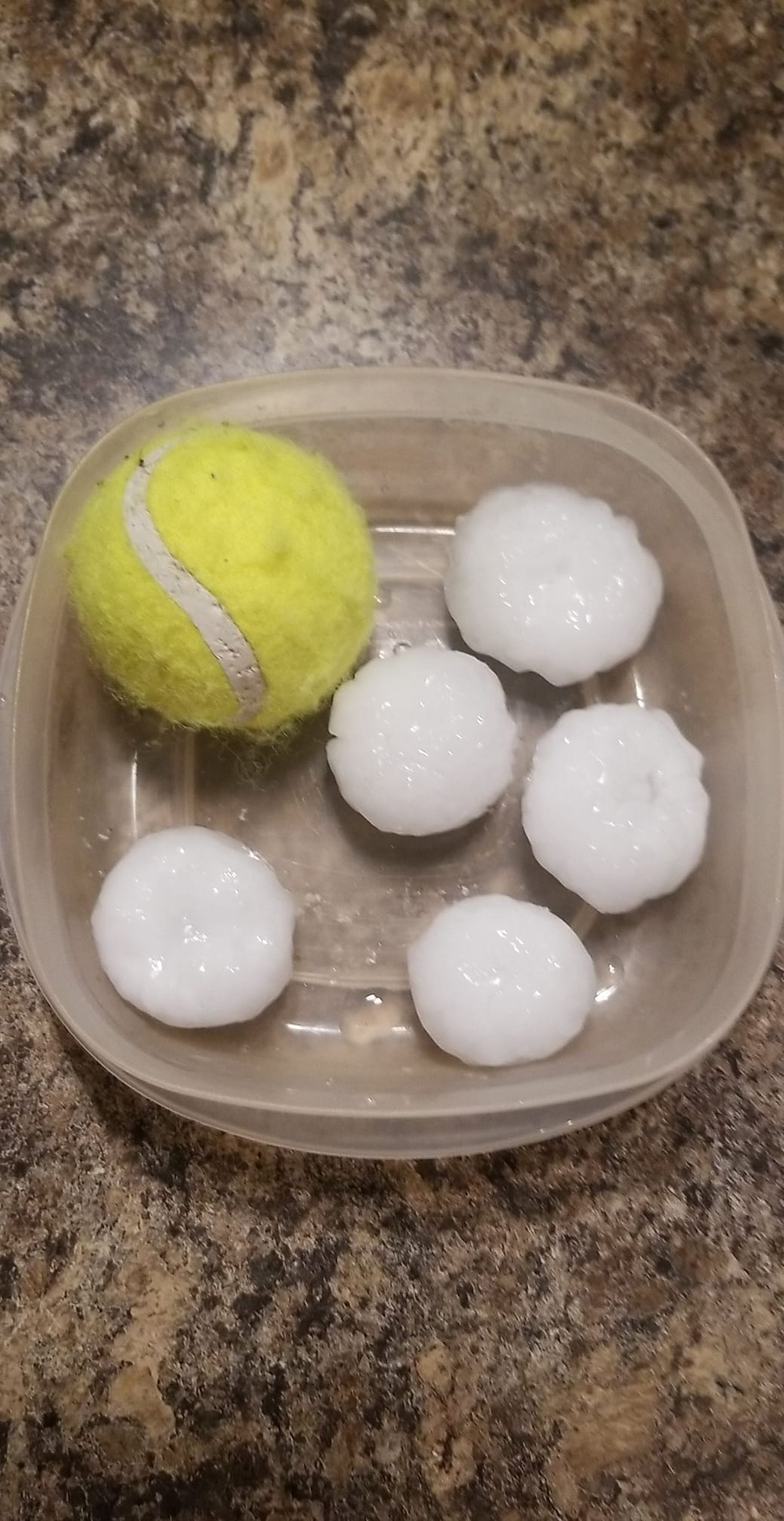 Large Hail in Sioux Falls