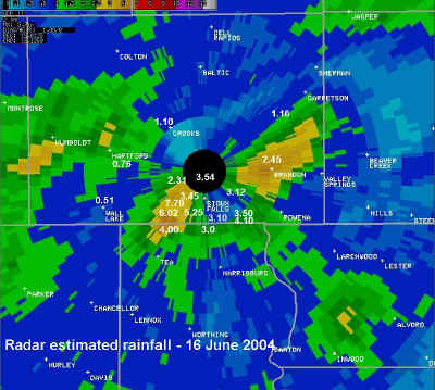 Radar Estimate of Storm Total Precipitation