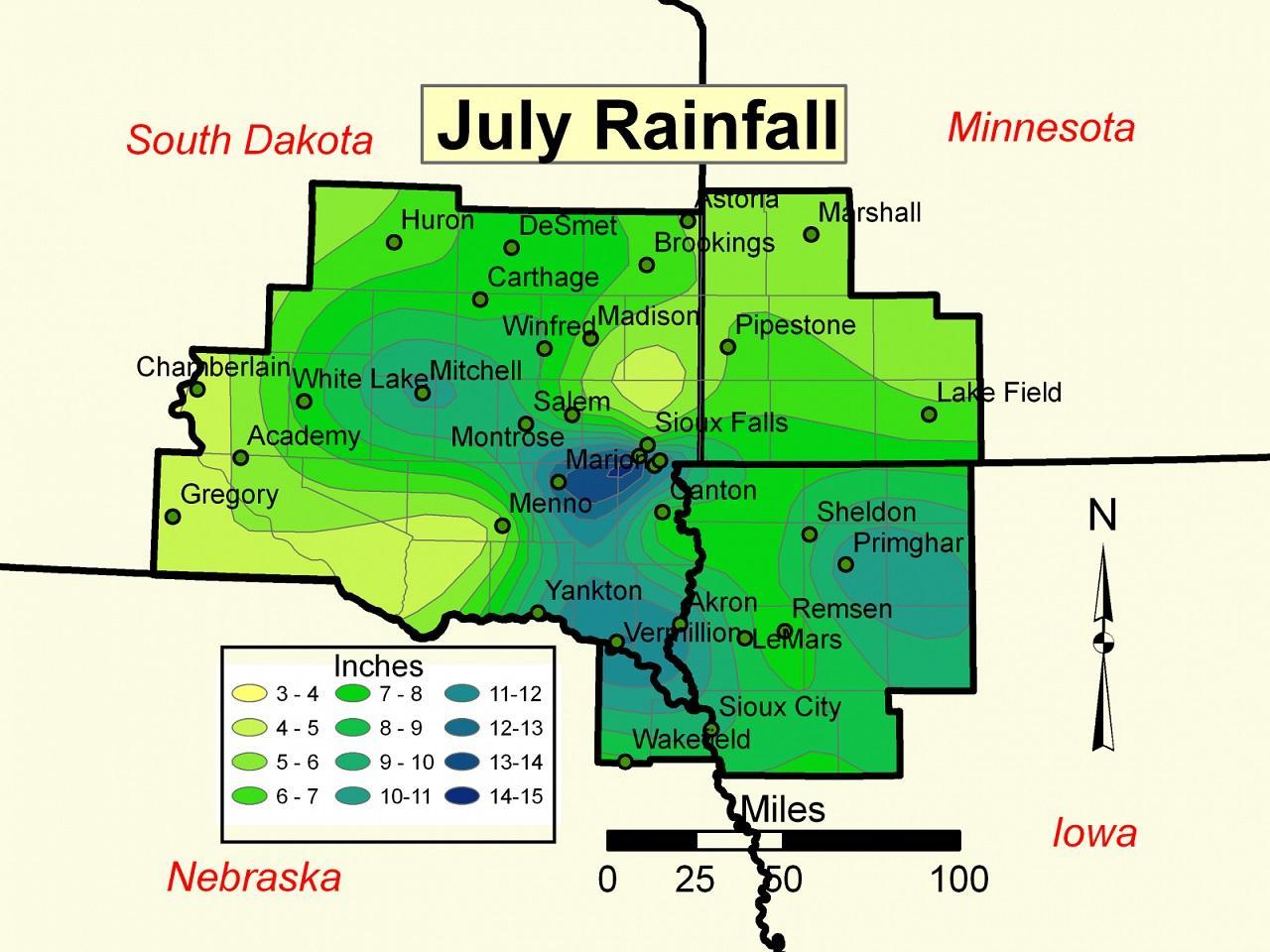 July Rainfall