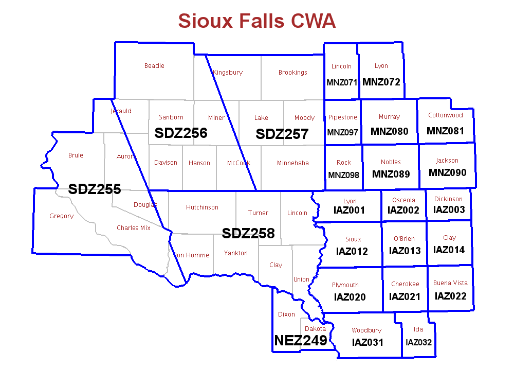 Zip Code Map Sioux Falls Sd United States Map 8370