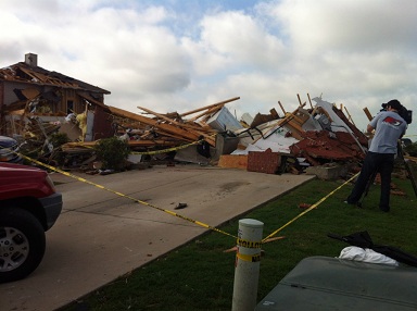 Tornado Damage in Forney, Texas