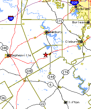 Map of the Glen Rose region