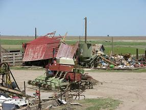 Tornado Damage Picture - Click image to resize.