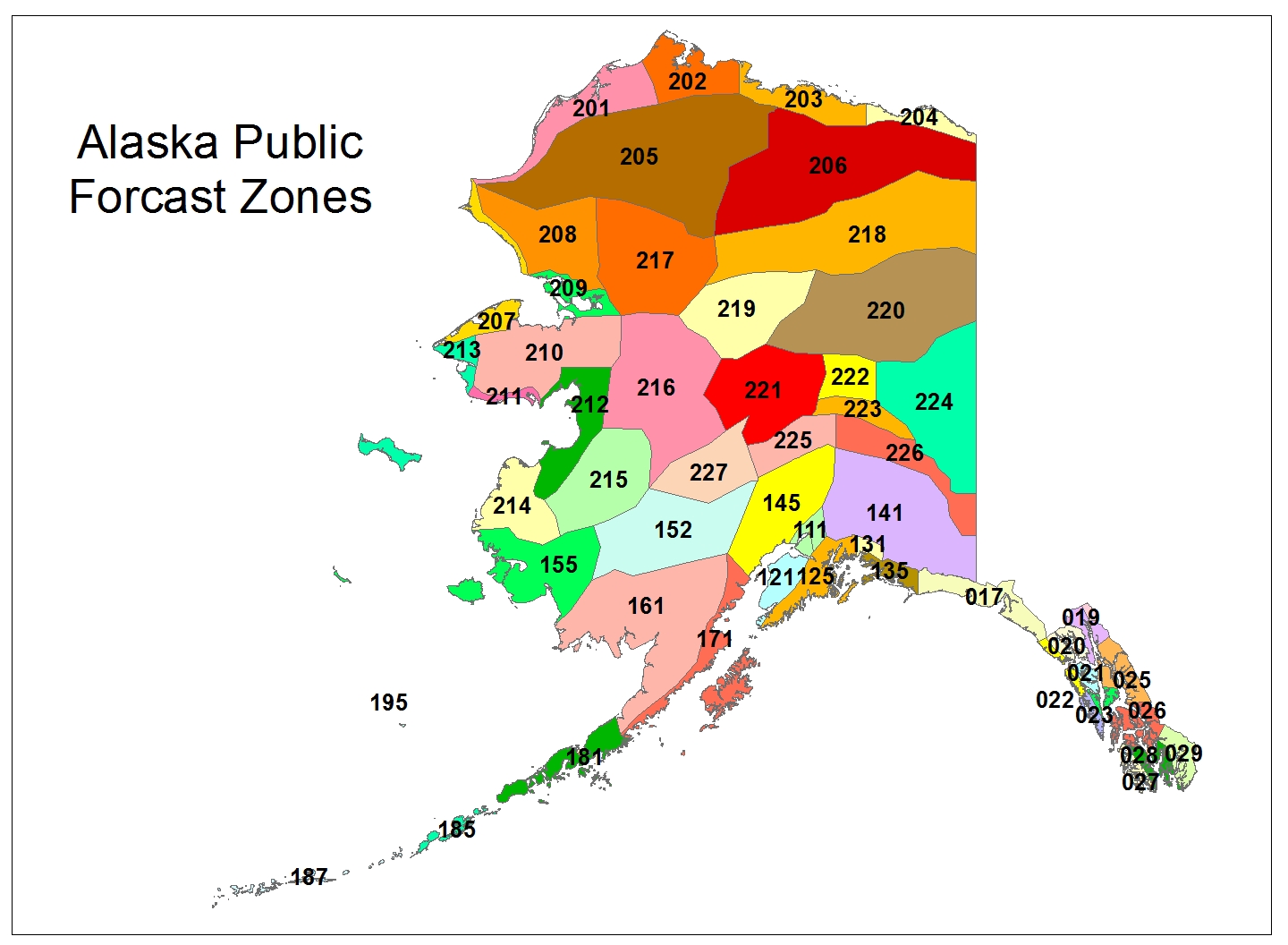 NWS Public Forecast Zones