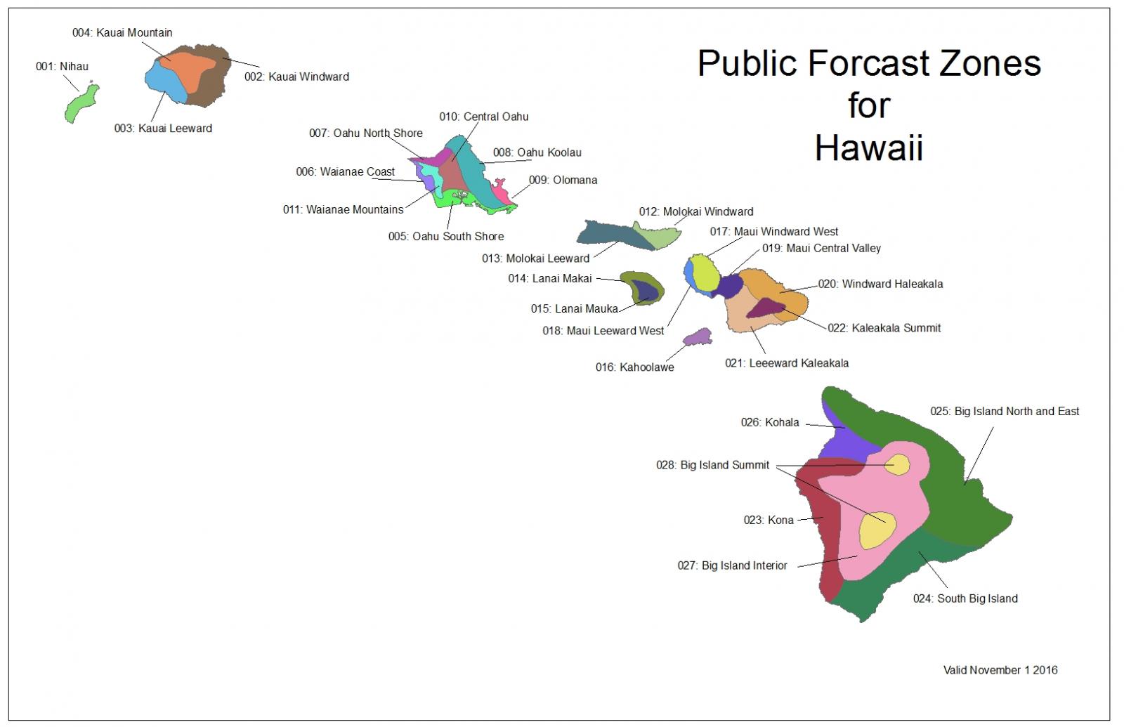 NWS Public Forecast Zones