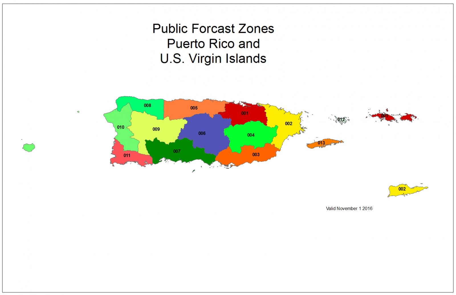 NWS Public Forecast Zones