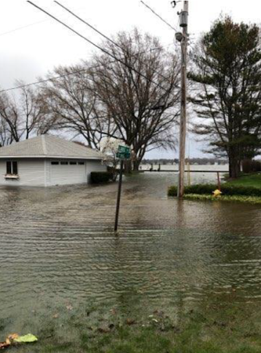 Picture of flooding in Holland Michigan
