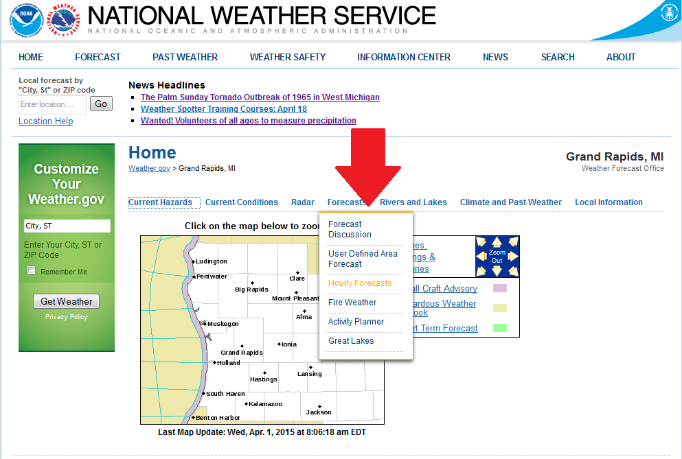 Local Forecast Information Links