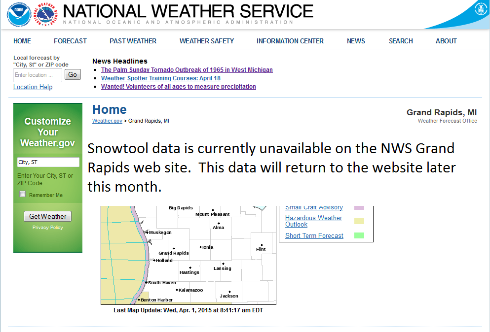 Snowtool Data Message