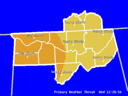 GHWO: Primary Weather Threat Graphic