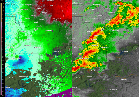 Velocity + Reflectivity ~ 325K